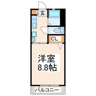 メゾンドマモール【1階】の間取り