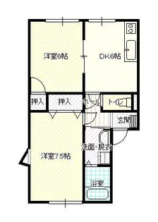 メゾン・ジュネス【1階】の間取り