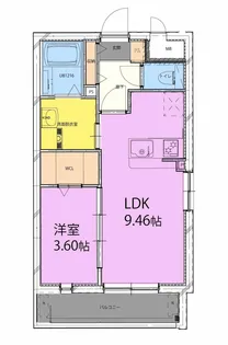 アーベイン松山【5階】の間取り