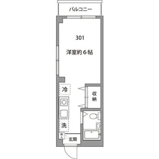 コーポヤマ千石【3階】の間取り