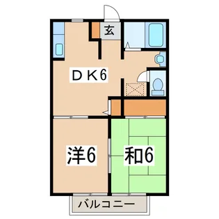 ドミールサトウ【2階】の間取り