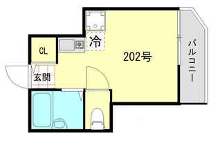 ネオス葛西【2階】の間取り