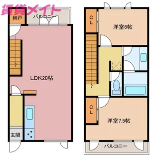 フィンランディア【2階】の間取り