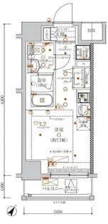 クラリッサ川崎グランデ【3階】の間取り