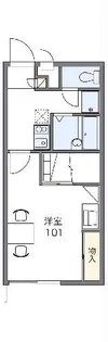 レオパレスサンサーラ【1階】の間取り