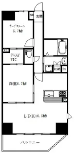 プランタニエII【5階】の間取り