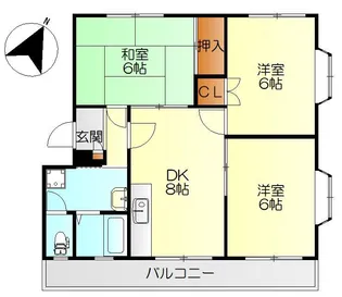 シーサイド晴海【4階】の間取り