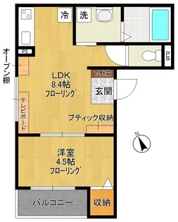 ポラリス【1階】の間取り