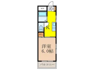 淀川西山マンション【4階】の間取り