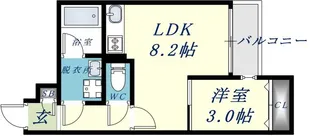 ラージヒル長瀬EAST【3階】の間取り
