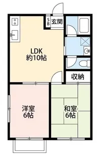 アビタシオンポポロ【1階】の間取り