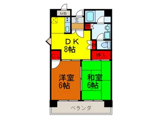 サニ-ハイツ三番館【3階】の間取り