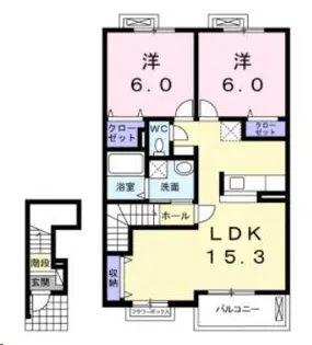 春風II【2階】の間取り