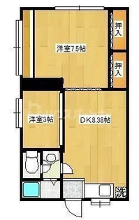 松江ロイヤルハイツ【4階】の間取り