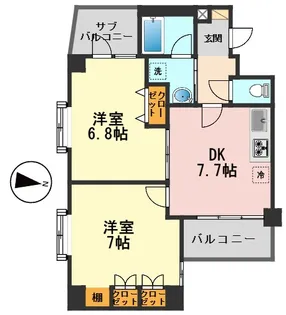 シャンドフルール【3階】の間取り