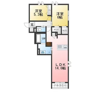 グラシウス桜山高田【2階】の間取り