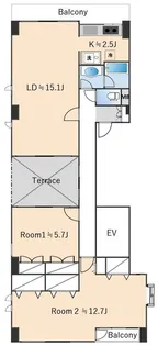 HARAビル【2階】の間取り