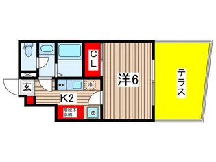 THE TERRACE TENDAI【1階】の間取り