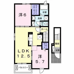 ルピナスインナガスカ【2階】の間取り