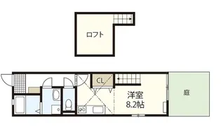 アメニティ庚午【1階】の間取り