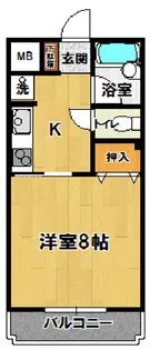 ハイツアラモード【4階】の間取り