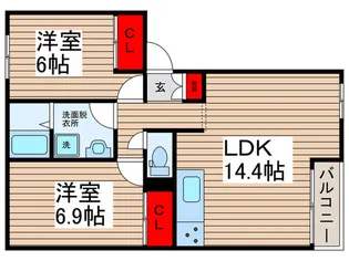 アリビオ【2階】の間取り