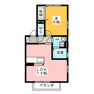 メルシー寿・幸 A棟【2階】の間取り