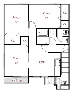 エトワールA【2階】の間取り