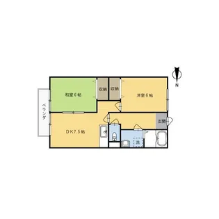 ライフステージ広瀬引土【3階】の間取り