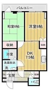 ジュネスシマムラ【4階】の間取り