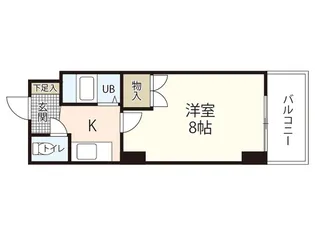 カルティエ城北通り【8階】の間取り