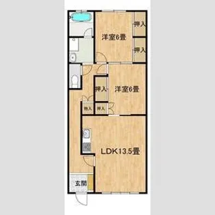 コトブキシティハイツ【1階】の間取り