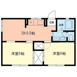 クレール梨木【1階】の間取り