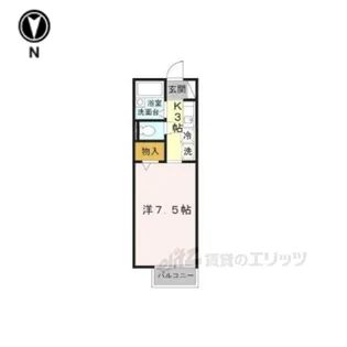 セジュール竹田【2階】の間取り