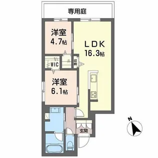 La Maison Calme【1階】の間取り