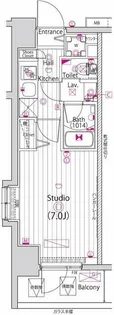 ガーラ・リバースクエア横濱南【4階】の間取り