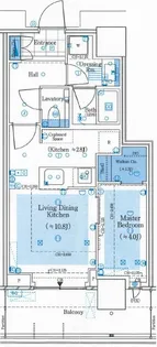 パークシティ中野ザタワーエアーズ【6階】の間取り