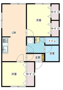 コーポなかがや【1階】の間取り