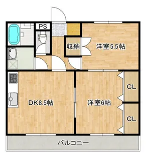 セリーヌレジデンス【2階】の間取り