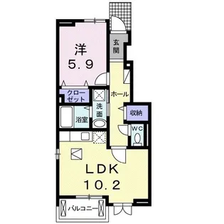 ヴィーナス【1階】の間取り