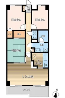 フローレンス清瀬【3階】の間取り