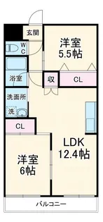 デージーコート相模台【1階】の間取り