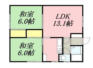 コーポラスV1【1階】の間取り