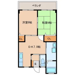ハッピープレイス【3階】の間取り