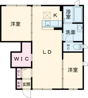 グランドパルク B棟【1階】の間取り