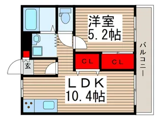 アーク春雨橋A棟【4階】の間取り