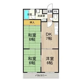 ロイヤルコーポ【1階】の間取り