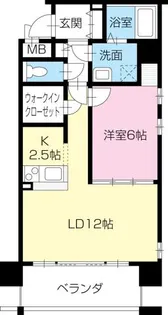 Proud-g中通町【4階】の間取り