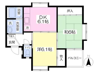 メゾン高平【1階】の間取り