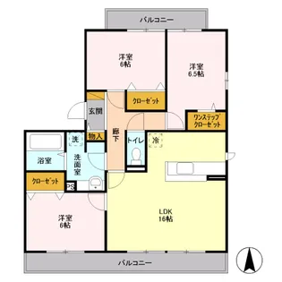 ボナールA【2階】の間取り